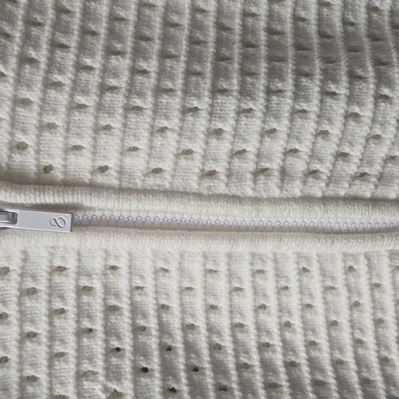NWT Lou & Grey Women's Mesh Stitch Zip Sweater Size M - Picture 5 of 12
